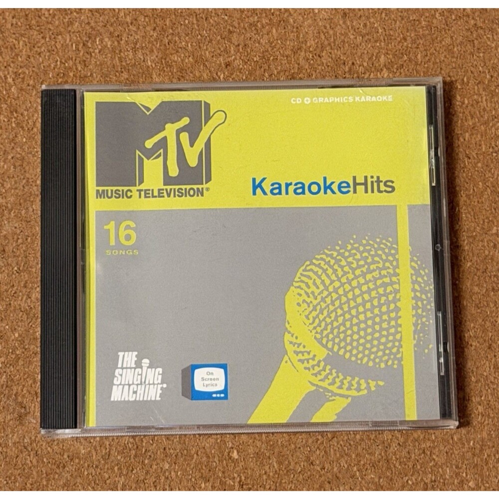 The Singing Machine MTV Karaoke Hits CD+G/CDG 16 Songs Pop Rock English G8602